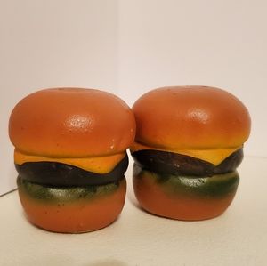 Vintage Cheeseburger Salt & Pepper Shakers 2.25"
